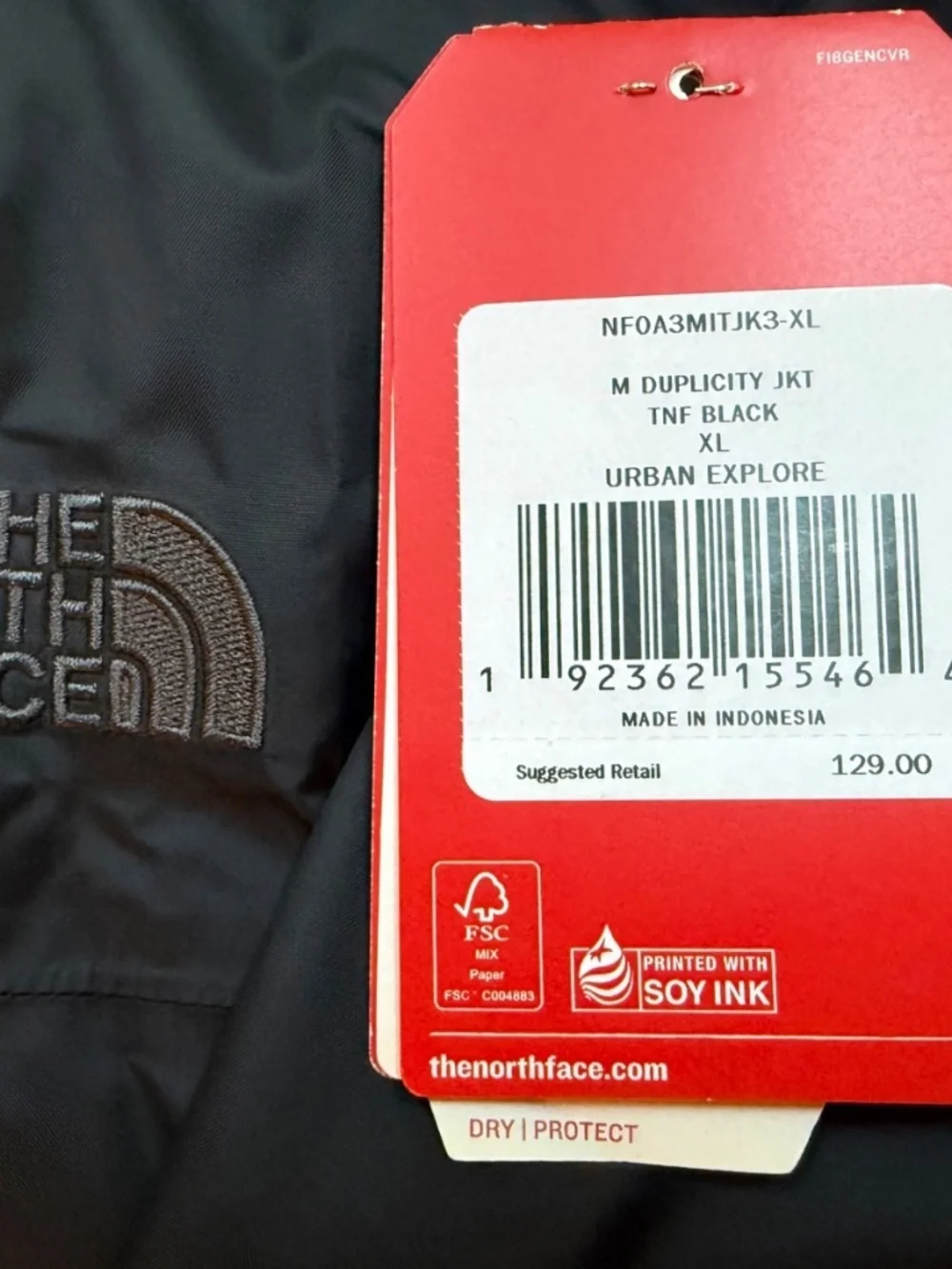 The North Face Men's Dryvent Waterproof Jacket Black Duplicity Urban Explore